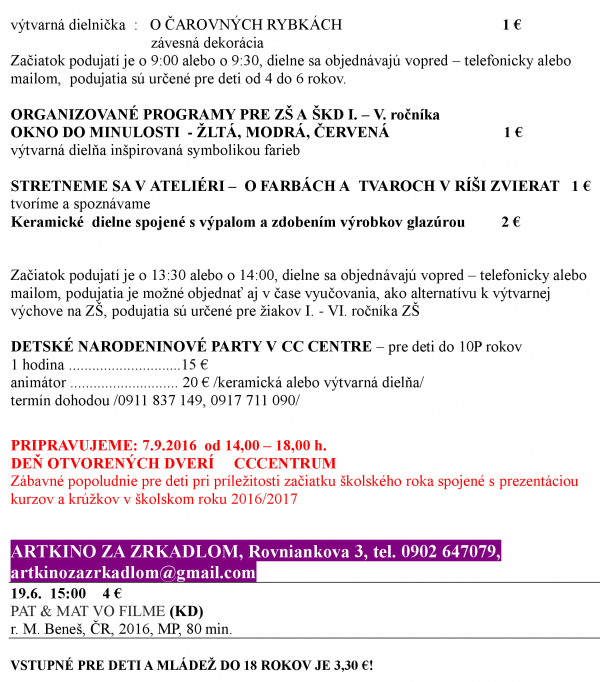 Jun 2016 program KZP pre deti 3