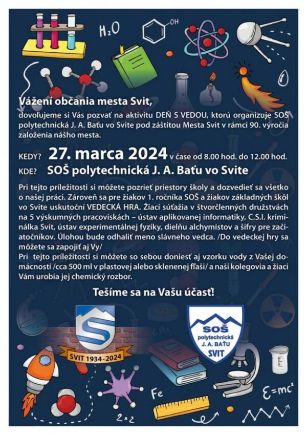 Pozvánka na deň s vedou