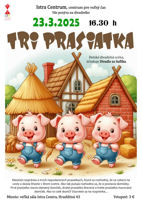 Detské divadielko – Tri prasiatka