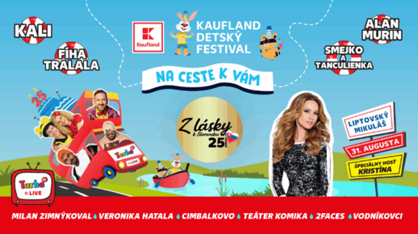 Kto sa namočí, vyhráva! Kaufland pozýva na festival plný vody, príde aj Kristína